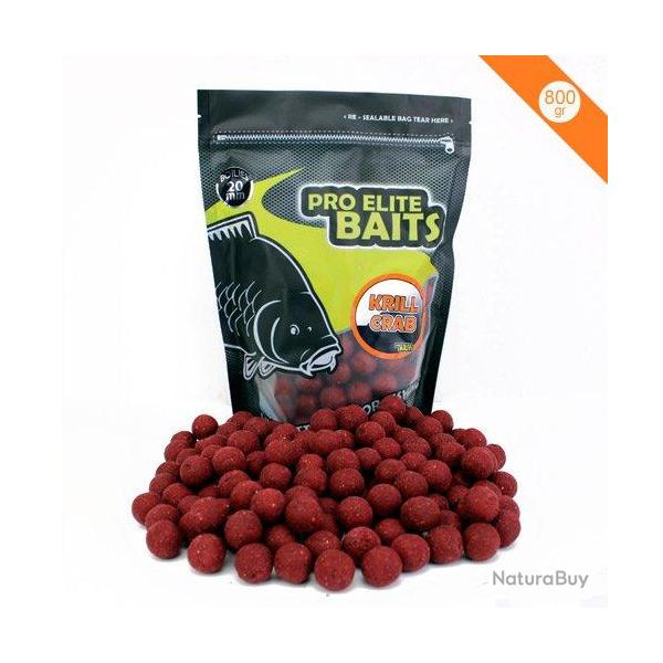 Bouillettes Pro Elite Baits Krill & Crab 20mm 800g