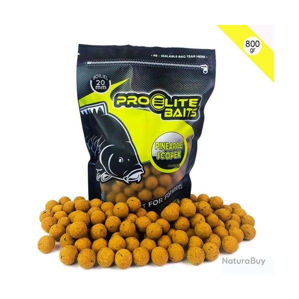 Bouillettes Pro Elite Baits Pineapple & Scopex 20mm 800g