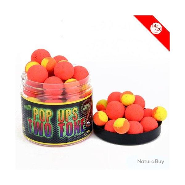 Pop Ups Pro Elite Baits Fluoro Two Tone Robin Red 14/20mm 200ml