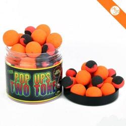 Pop Ups Pro Elite Baits Fluoro Two Tone Krill & Crab 14/20mm 200ml