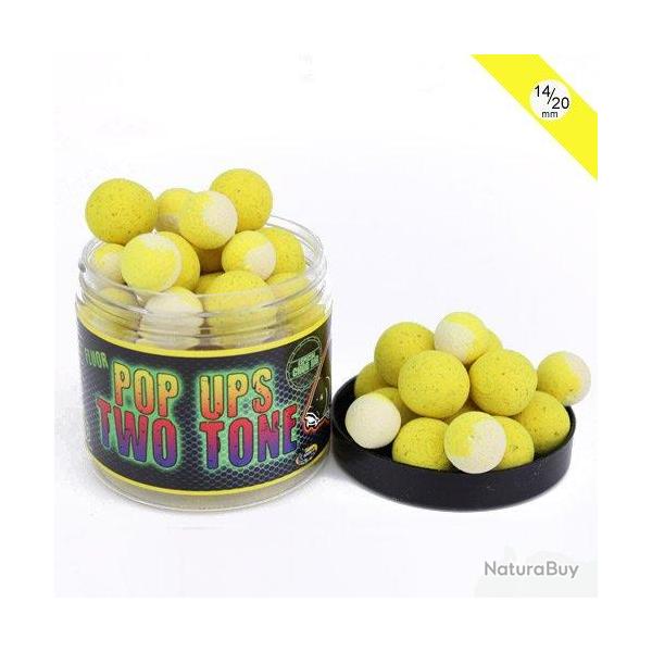 Pop Ups Pro Elite Baits Fluoro Two Tone Pineapple & Scopex 14/20mm 200ml