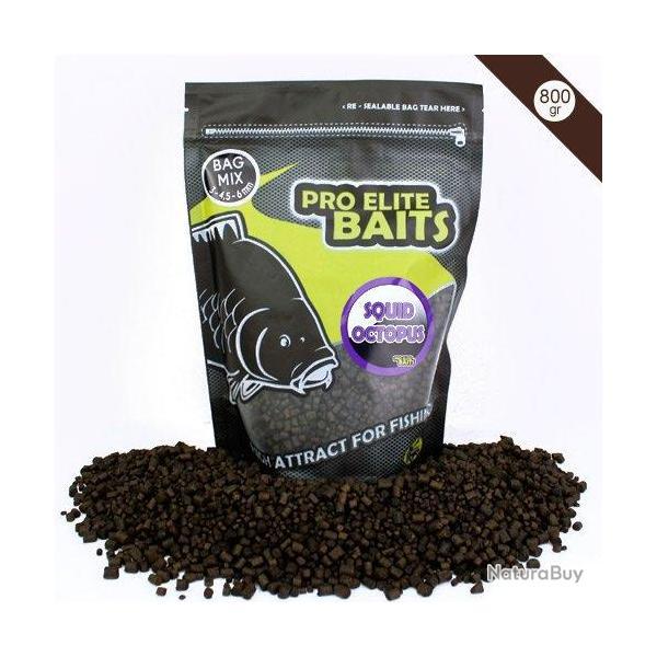 Pellets Pro Elite Baits Squid & Octopus Mixed 800g