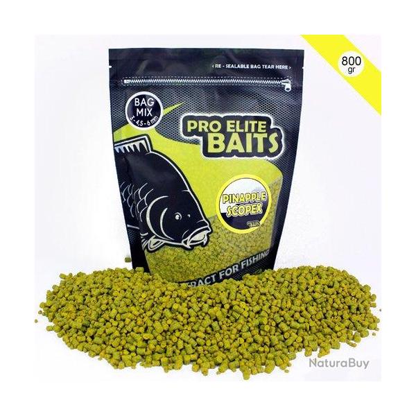 Pellets Pro Elite Baits Pineapple & Scopex Mixed 800g