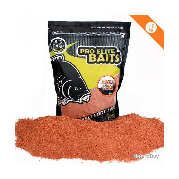 Method Mix Pro Elite Baits Ground Bait Krill & Crab 1.8kg