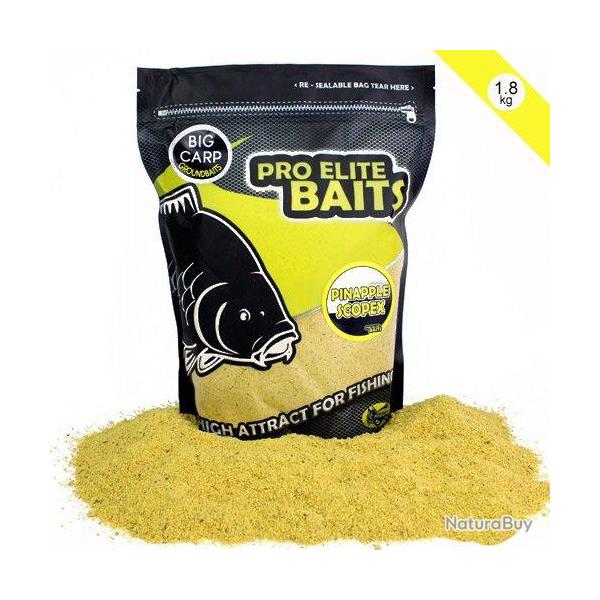 Method Mix Pro Elite Baits Ground Bait Pineapple & Scopex 1.8kg