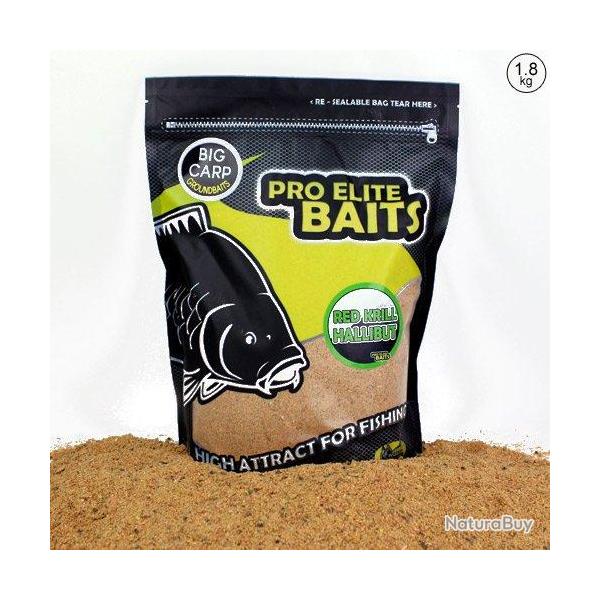 Method Mix Pro Elite Baits Ground Bait Robin Red Krill & Halibut 1.8kg