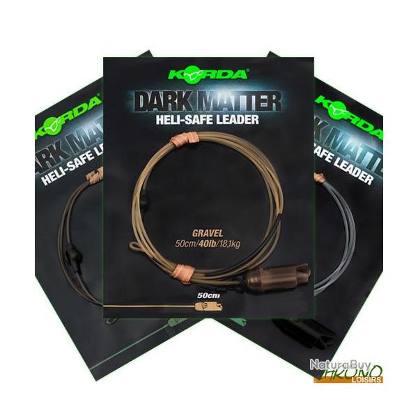 Montage Korda Dark Matter Leader Heli Safe 40lbs 50cm Weed