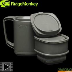 Set Boissons Chaudes RidgeMonkey Thermomug DLX Brew Set Green