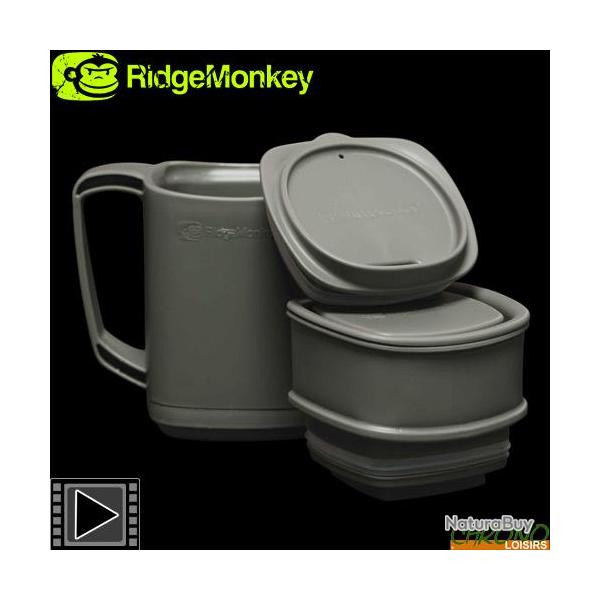 Set Boissons Chaudes RidgeMonkey Thermomug DLX Brew Set Green