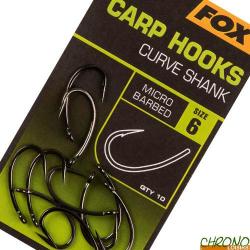 Hameçon Fox Carp Hooks Curve Shank (par 10) n° 2