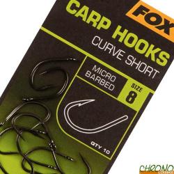 Hameçon Fox Carp Hooks Curve Shank Short (par 10) n° 2