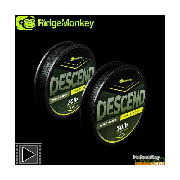 Tresse RidgeMonkey Descend Sinking 300m 0.28mm 20lbs