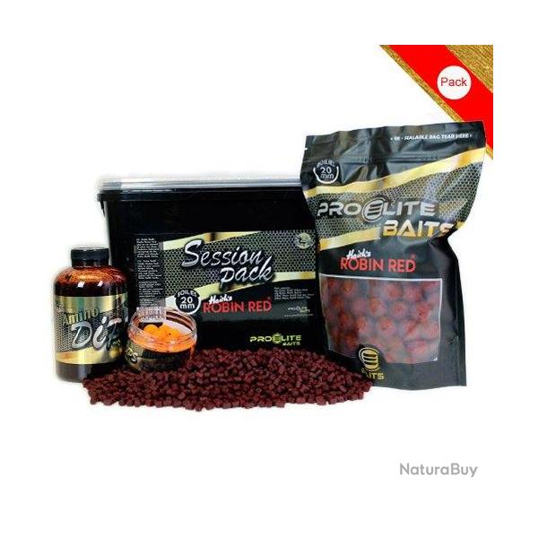 Pack Session Pro Elite Baits Gold Robin Red