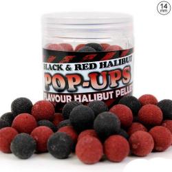 Pop Ups Pro Elite Baits Black & Red Halibut 14mm 250ml