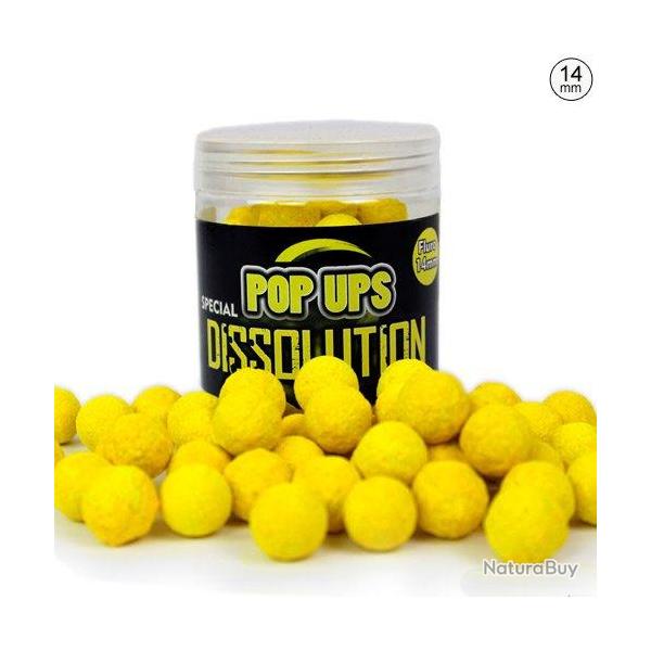 Pop Ups Pro Elite Baits Dissolution Crab Machine Yellow 14mm 250ml