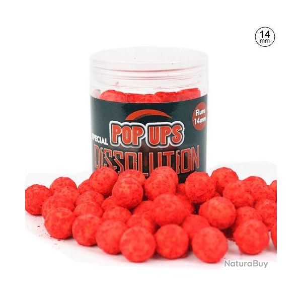 Pop Ups Pro Elite Baits Dissolution Crab Machine Orange 14mm 250ml