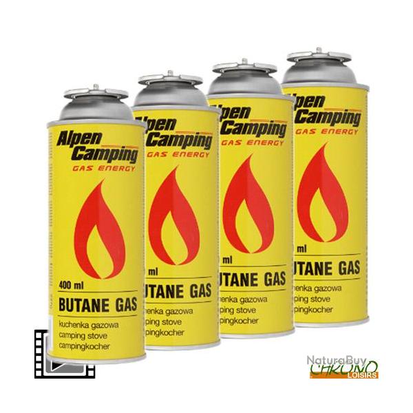 Cartouche de Gaz Alpen Camping Isobutane 227g (les 4)