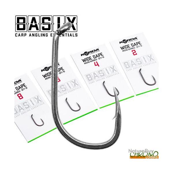 Hameçon Korda Basix Wide Gape (par 10) n° 2
