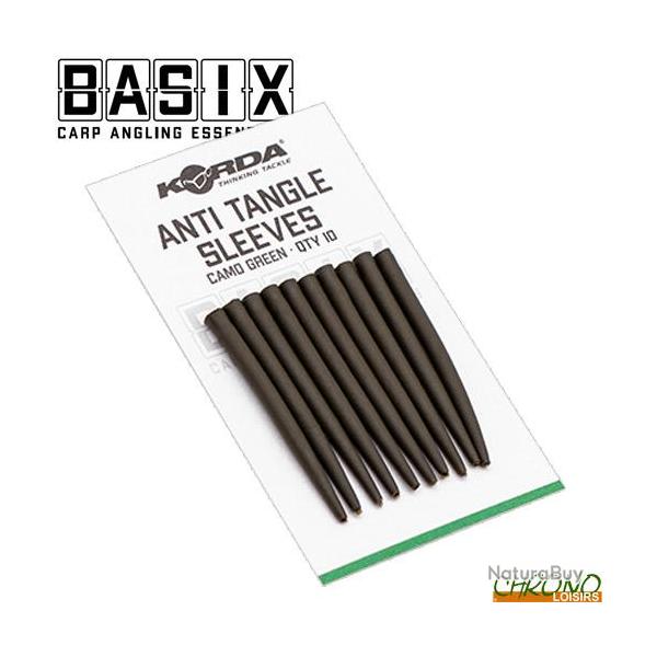 Anti Tangle Korda Basix Sleeves Camo Green (par 10)