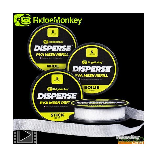 Recharge Filet PVA RidgeMonkey Disperse Refill 5m Wide (30mm)