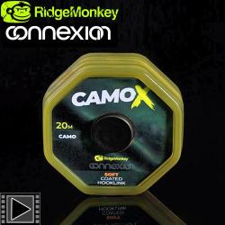 Tresse RidgeMonkey Connexion CamoX Soft Coated 20m 35lbs