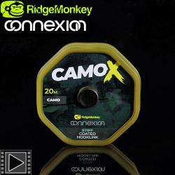 Tresse RidgeMonkey Connexion CamoX Stiff Coated 20m 35lbs