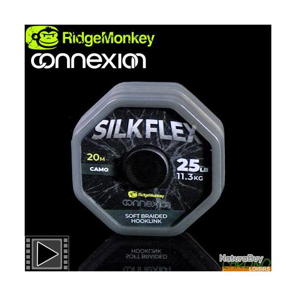 Tresse RidgeMonkey Connexion SilkFlex Soft 25lbs 20m