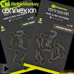 Adaptateur RidgeMonkey Connexion Mini D-Rig Kickers Small (par 10) Weed Green