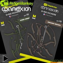 Adaptateur RidgeMonkey Connexion D-Rig Kickers Medium (par 10) Weed Green