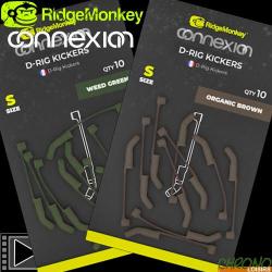 Adaptateur RidgeMonkey Connexion D-Rig Kickers Small (par 10) Weed Green