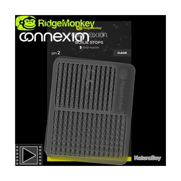Stops Appts RidgeMonkey Connexion Boilie Stops Clear (par 2)