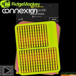 Stops Appâts RidgeMonkey Connexion Boilie Stops Multi Colours (par 3)