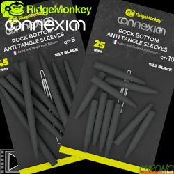 Anti Tangle RidgeMonkey Connexion Rock Bottom Sleeves (par 8) Long