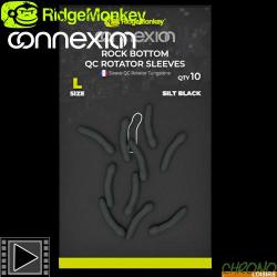 Gaine d'Emerillon RidgeMonkey Connexion Rock Bottom QC Rotator Sleeves (par 10)