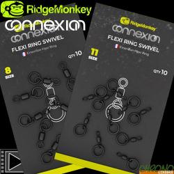 Emerillon à Anneau RidgeMonkey Connexion Flexi Ring (par 10) Taille 8