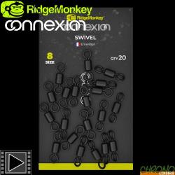 Emerillon RidgeMonkey Connexion Taille 8 (par 20)