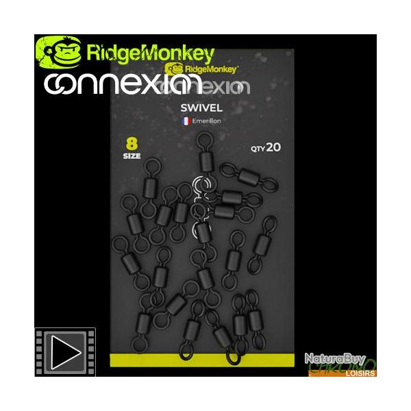 Emerillon RidgeMonkey Connexion Taille 8 (par 20)