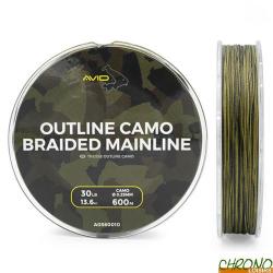 Tresse Avid Carp Outline Camo 0.25mm 600m