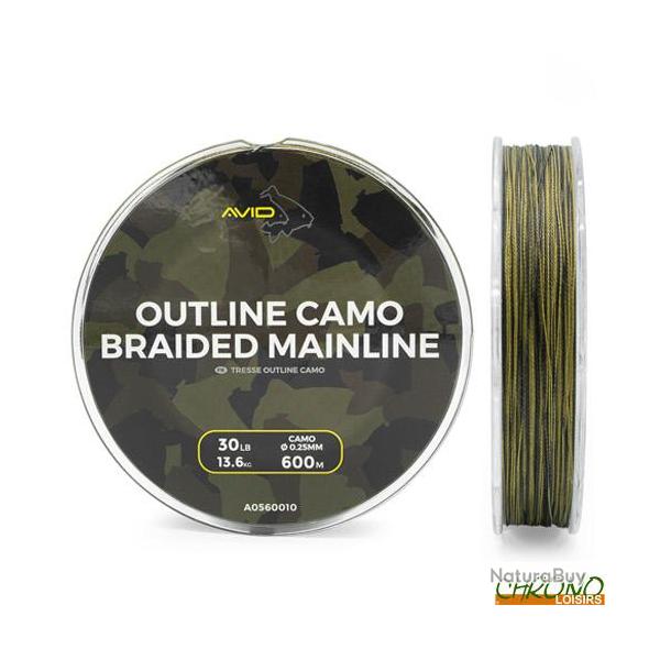 Tresse Avid Carp Outline Camo 0.25mm 600m