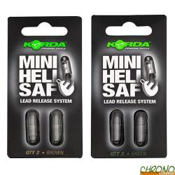 Système Ejection Korda Mini Heli Safe (par 2) Green