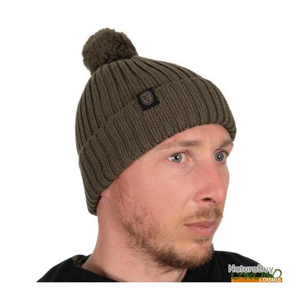 Bonnet Fox Merino Bobble Olive