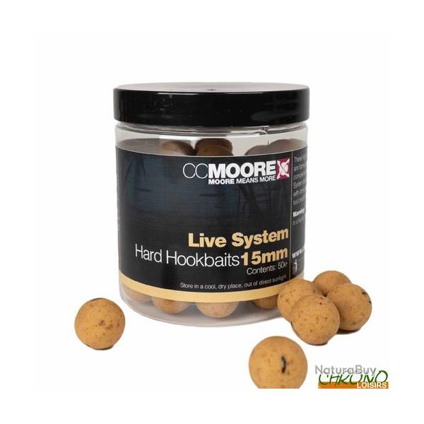 Bouillettes CC Moore Live System Hard Hookbaits 24mm