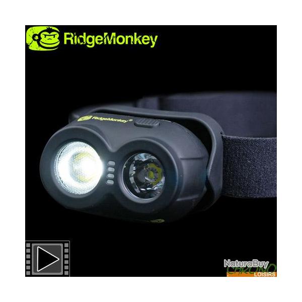 Lampe Frontale RidgeMonkey VRH150X USB Rechargeable