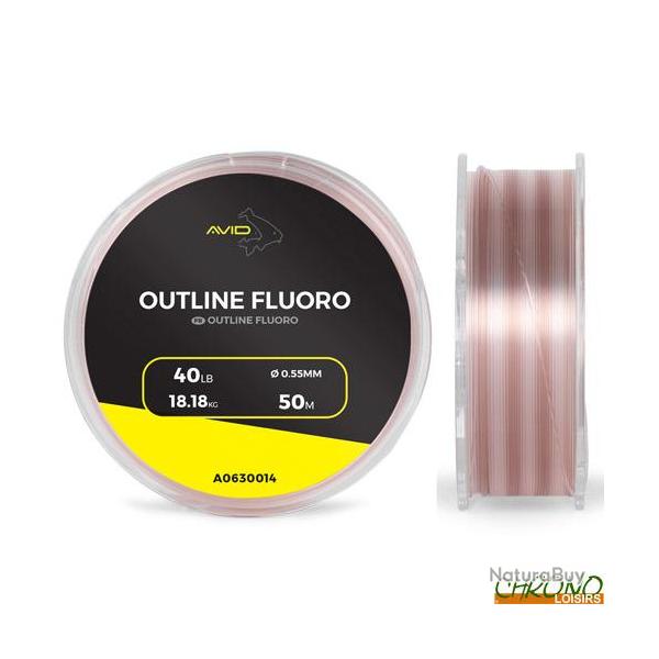 Fluorocarbon Avid Carp Outline Fluoro 50m 0.55mm