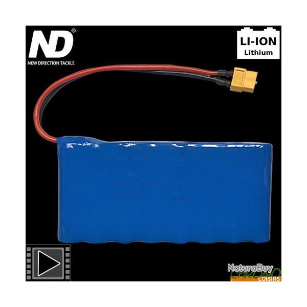 Batterie Bateau Amorceur New Direction Lithium 14.8V 5.2A