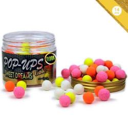 Pop Ups Pro Elite Baits Fluo Gold Sweet Dreams 14/15mm 150ml