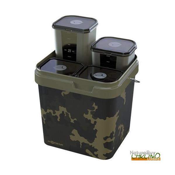 Seau Korda Kontainer System 17L + 4 Boites Hermétiques 3L