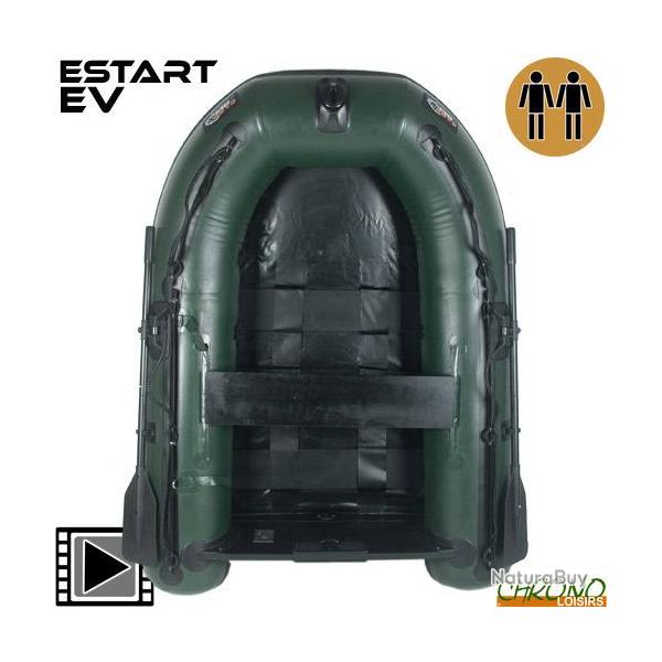 Bateau Pneumatique Carp Design Estart EV 200 Army Green Plancher Lattes