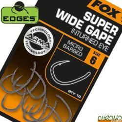 Hameçon Fox Edges Armapoint Super Wide Gape In-Turned Eye (par 10) n° 2