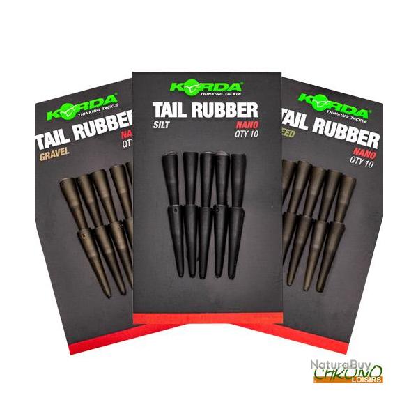 Ttine Korda Tail Rubber Nano (par 10) Gravel Brown